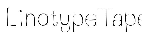 LinotypeTapeside Light font, free LinotypeTapeside Light font, preview LinotypeTapeside Light font