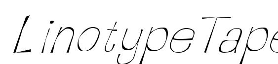 LinotypeTapeside LightOblique font, free LinotypeTapeside LightOblique font, preview LinotypeTapeside LightOblique font