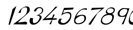 LinotypeTapeside Oblique Font, Number Fonts