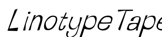 LinotypeTapeside Oblique font, free LinotypeTapeside Oblique font, preview LinotypeTapeside Oblique font