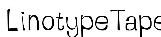 LinotypeTapeside Regular font, free LinotypeTapeside Regular font, preview LinotypeTapeside Regular font
