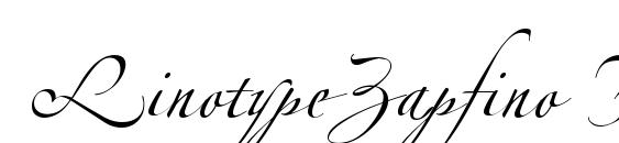 Шрифт LinotypeZapfino Four