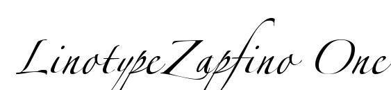 LinotypeZapfino One font, free LinotypeZapfino One font, preview LinotypeZapfino One font