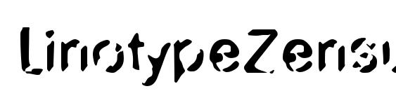 шрифт LinotypeZensur, бесплатный шрифт LinotypeZensur, предварительный просмотр шрифта LinotypeZensur