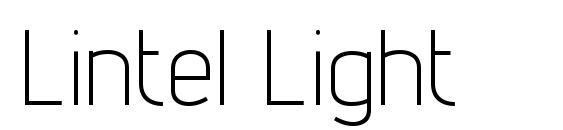 Шрифт Lintel Light