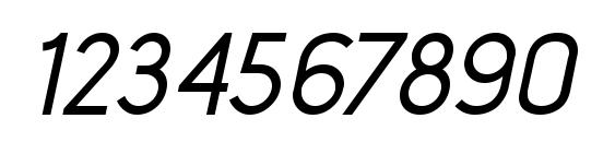 Lintel MediumItalic Font, Number Fonts