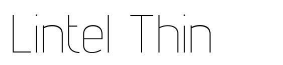 Lintel Thin Font