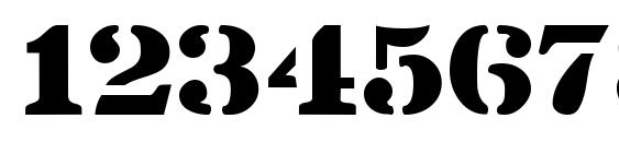 Lintsec Regular Font, Number Fonts