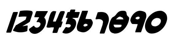 Lionel Condensed Italic Font, Number Fonts