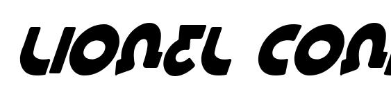 Lionel Condensed Italic Font
