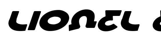 Lionel Expanded Italic Font
