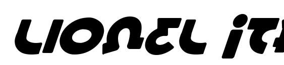 шрифт Lionel Italic, бесплатный шрифт Lionel Italic, предварительный просмотр шрифта Lionel Italic