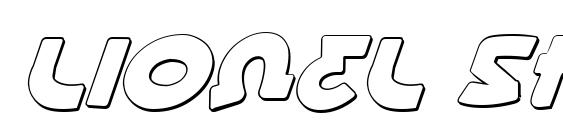 шрифт Lionel Shadow Italic, бесплатный шрифт Lionel Shadow Italic, предварительный просмотр шрифта Lionel Shadow Italic