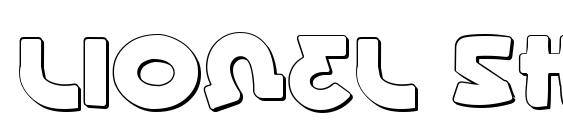 шрифт Lionel Shadow, бесплатный шрифт Lionel Shadow, предварительный просмотр шрифта Lionel Shadow