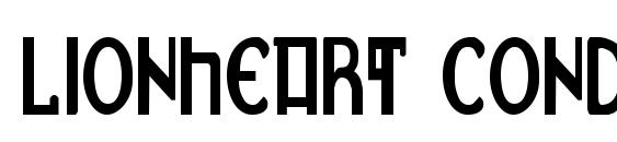 шрифт Lionheart Condensed, бесплатный шрифт Lionheart Condensed, предварительный просмотр шрифта Lionheart Condensed