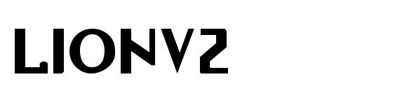 шрифт Lionv2, бесплатный шрифт Lionv2, предварительный просмотр шрифта Lionv2