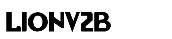 Lionv2b font, free Lionv2b font, preview Lionv2b font