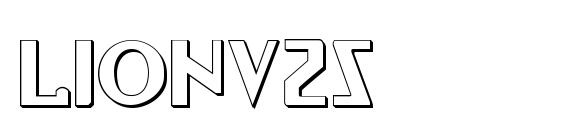 шрифт Lionv2s, бесплатный шрифт Lionv2s, предварительный просмотр шрифта Lionv2s