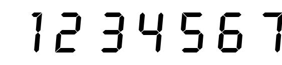 LiquidCrystal Font, Number Fonts