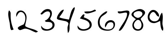 LisasHand Regular Font, Number Fonts