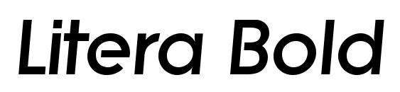 Litera Bold Italic font, free Litera Bold Italic font, preview Litera Bold Italic font