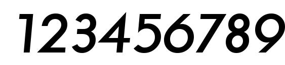 LiteraSerial Heavy Italic Font, Number Fonts