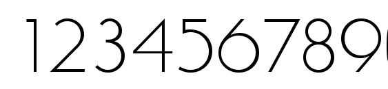 LiteraSerial Light Regular Font, Number Fonts