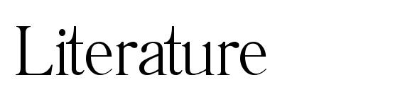 шрифт Literature, бесплатный шрифт Literature, предварительный просмотр шрифта Literature
