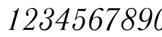 Literaturnaya Italic.001.001 Font, Number Fonts