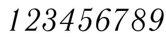 Literaturnaya Italic Font, Number Fonts