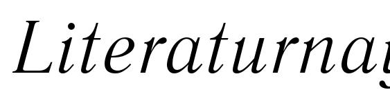 шрифт Literaturnayac italic, бесплатный шрифт Literaturnayac italic, предварительный просмотр шрифта Literaturnayac italic