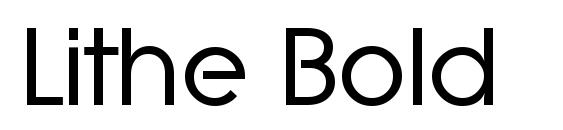 Lithe Bold font, free Lithe Bold font, preview Lithe Bold font
