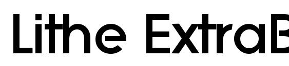 Lithe ExtraBold font, free Lithe ExtraBold font, preview Lithe ExtraBold font