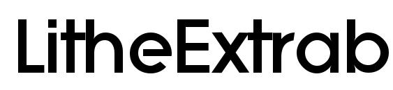 LitheExtrabold Regular font, free LitheExtrabold Regular font, preview LitheExtrabold Regular font