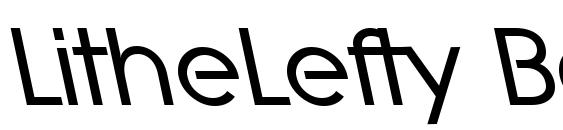 LitheLefty Bold font, free LitheLefty Bold font, preview LitheLefty Bold font