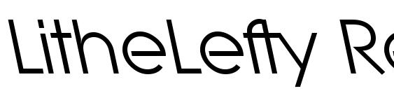 LitheLefty Regular font, free LitheLefty Regular font, preview LitheLefty Regular font