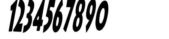 Lithocomix italic Font, Number Fonts