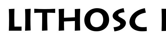 шрифт Lithosc bold, бесплатный шрифт Lithosc bold, предварительный просмотр шрифта Lithosc bold