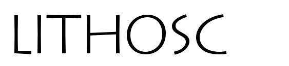 шрифт Lithosc, бесплатный шрифт Lithosc, предварительный просмотр шрифта Lithosc