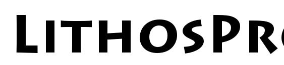 шрифт LithosPro Bold, бесплатный шрифт LithosPro Bold, предварительный просмотр шрифта LithosPro Bold