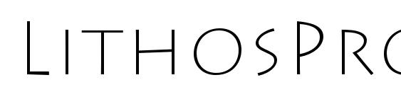 LithosPro ExtraLight font, free LithosPro ExtraLight font, preview LithosPro ExtraLight font