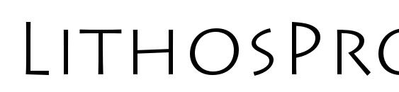 LithosPro Light font, free LithosPro Light font, preview LithosPro Light font