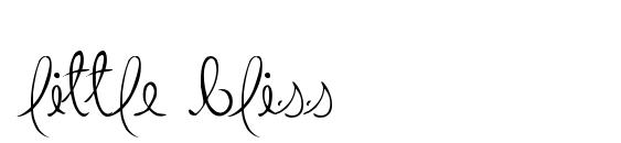 шрифт Little Bliss, бесплатный шрифт Little Bliss, предварительный просмотр шрифта Little Bliss