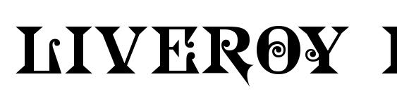 Liveroy Decor font, free Liveroy Decor font, preview Liveroy Decor font