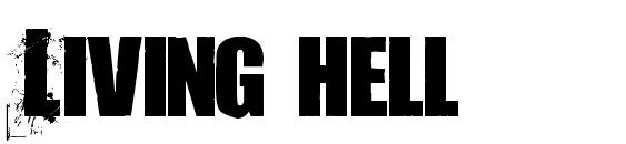 Living hell font, free Living hell font, preview Living hell font