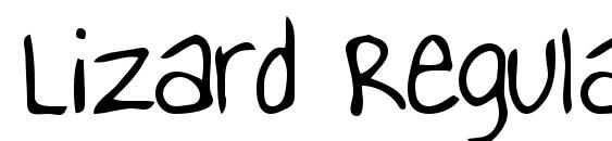 Lizard Regular font, free Lizard Regular font, preview Lizard Regular font