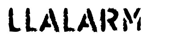 Llalarm Font