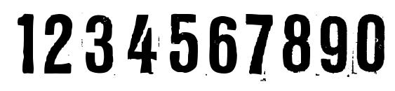 Llrg Font, Number Fonts