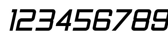 LoganFive Italic Font, Number Fonts