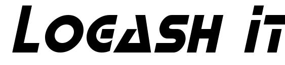 Logash Italic font, free Logash Italic font, preview Logash Italic font